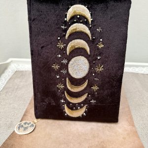 Carnet de Note « Velours Noir & Phases Lunaires »