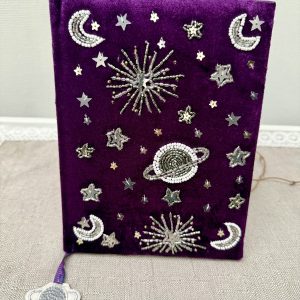 Carnet de Note « Velours Violet & Galaxie »
